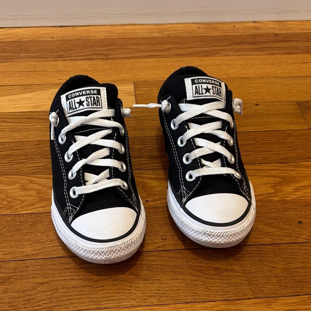 Converse Black & White Kids' Low Top Sneakers